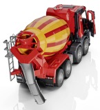 Игрушка грузовик Mercedes-Benz Arocs, 8x4, Concrete Mixer With Figure, Red, артикул B66006046