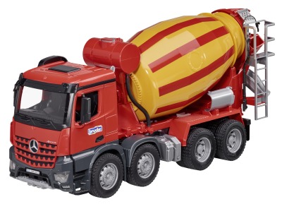 Игрушка грузовик Mercedes-Benz Arocs, 8x4, Concrete Mixer With Figure, Red