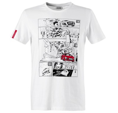Мужская футболка Audi Sport Mens Comic Shirt, R8 series, White