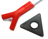 Лопатка для уборки снега со скребком Audi Ice Scraper with Snow Shovel and Telescopic Rod, Red/Black, артикул 80A096010C