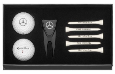 Маленький подарочный набор для гольфа Mercedes-Benz Golf Gift Set, Small, Black / White