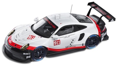 Модель автомобиля Porsche 911 RSR 2017, Scale 1:43, Black/White/Red