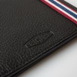 Кожаный кошелек Jaguar Heritage Wallet, Black Leather, артикул JDLG710BKA