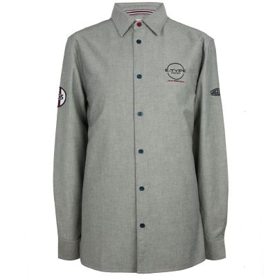 Мужская рубашка Jaguar Men's Heritage Oxford Shirt, Grey