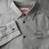 Мужская рубашка Jaguar Men's Heritage Oxford Shirt, Grey, артикул JDSM697GYB