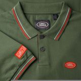 Мужская рубашка-поло Land Rover Oval Men's Polo Shirt, Green, артикул LCPM078GNB