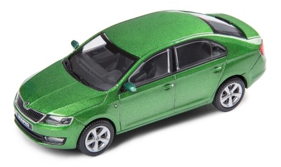 Модель автомобиля Skoda Rapid, Scale 1:43, Green Rallye