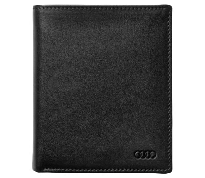 Мужской кожаный мини-кошелек Audi Men's Small Wallet Leather, Black