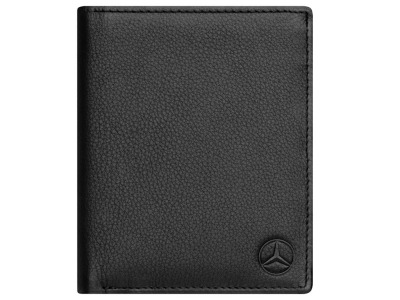 Мужской кожаный кошелек Mercedes-Benz Men's Leather Wallet, Black