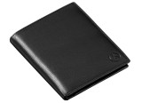 Мужской кожаный кошелек Mercedes-Benz Men's Leather Wallet, Black, артикул B66951351
