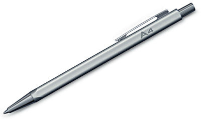 Алюминиевая шариковая ручка Audi Ballpoint Pen, A4, Alu Silver