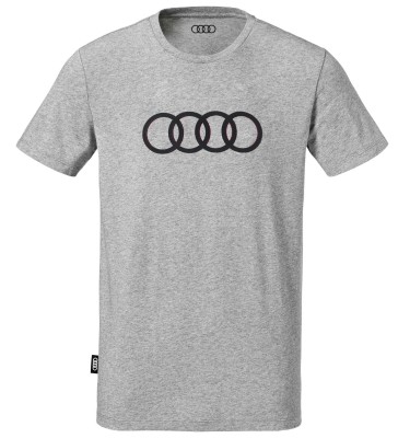 Мужская футболка Audi Rings Mens T-Shirt, Grey
