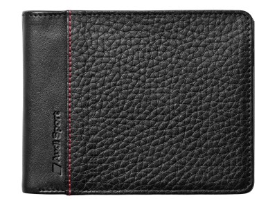 Мужской кожаный кошелек Audi Sport Men's Mini Wallet Leather, Black