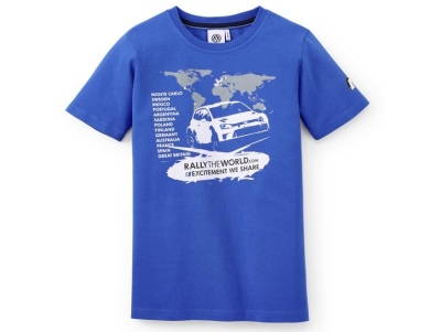 Детская футболка Volkswagen Motorsport Kids T-Shirt, Blue