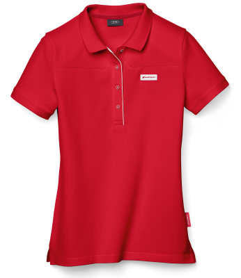Женская рубашка-поло Audi Womens Poloshirt, Audi Sport, Red, 2016