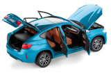 Модель BMW X6M (F86), Scale 1:18, Long Beach Blue Metallic, артикул 80432364885
