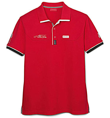 Мужская рубашка-поло Audi Sport Mens Poloshirt, Le Mans 2016, Red