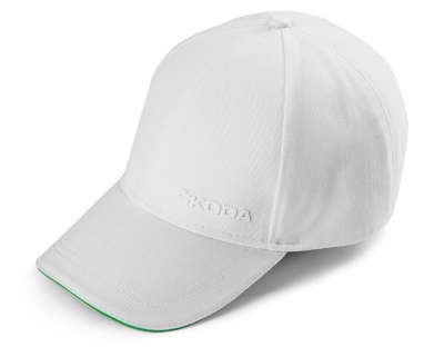 Бейсболка Skoda Baseball Cap Logo, White/Green