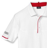 Мужская рубашка-поло Audi Sport Poloshirt, Men's, White, артикул 3131603002