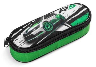 Детский пенал Skoda Motorsport Pen and Pencil Case, Green/Black