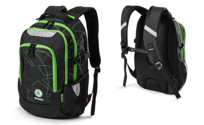 Рюкзак Skoda Motorsport Backpack by Stil, Black/Green