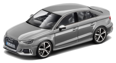 Модель автомобиля Audi RS 3 Sedan, Nardo Grey, Scale 1:43