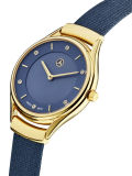 Женские наручные часы Mercedes-Benz Women’s Watch, Fashion Gold, Yellow gold-coloured / Blue, артикул B66953564