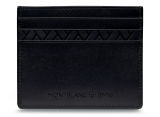 Кожаный футляр для кредитных карт BMW Credit Card Holder, by Montblanc, Black, артикул 80212450915