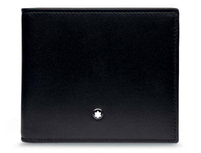 Кожаный кошелек BMW Wallet without Coin Compartment, by Montblanc, Black
