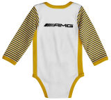 Боди для младенцев Mercedes-AMG GT, Babygrow, white / yellow / selenite grey, артикул B66953368