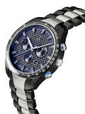 Мужские наручные часы Mercedes-Benz Men’s Motorsport Chronograph Watch, Silver/Blue/Black, артикул B67995426