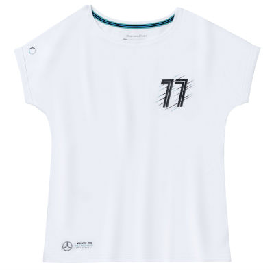 Женская футболка Mercedes AMG Petronas Women's T-shirt, Valtteri Bottas, White
