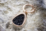 Брелок Mercedes Key Ring, Crystal, Swarovski, pink gold colours / black, артикул B66953577