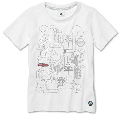 Детская интерактивная футболка BMW Interactive T-Shirt, Kids, White
