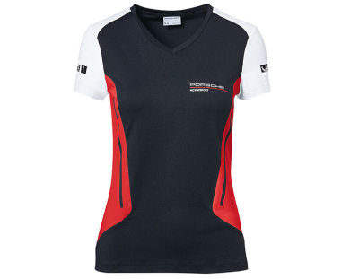 Женская футболка Porsche Women’s T-shirt, Motorsport, Black/White/Red