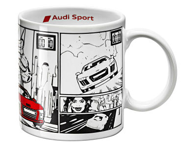 Фарфоровая кружка Audi Sport Porcelain Mug, R8 Comic Series