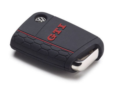 Силиконовый чехол для ключа Volkswagen GTI Key Cover, Golf 7 (MQB), Black