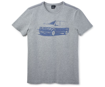 Мужская футболка Volkswagen T6 T-Shirt, Men's, Grey