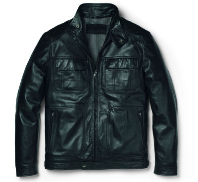 Мужская кожаная куртка Volkswagen Men's Leather Jacket, Black