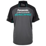 Мужская рубашка-поло Panasonic Jaguar Racing Men's Polo Shirt, Asphalt Grey / Black, артикул JEPM297GYB