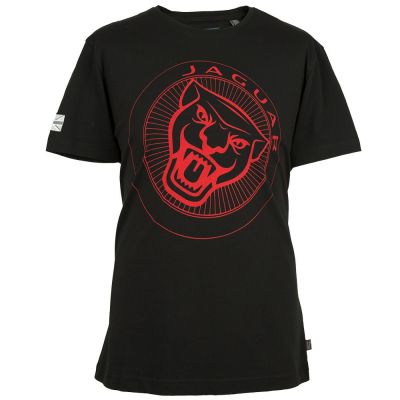 Мужская футболка Jaguar Men's Large Growler Graphic T-shirt, Black/Red