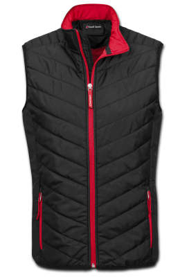 Стеганый мужской жилет Audi Sport Quilted Vest, Mens, Black/Red