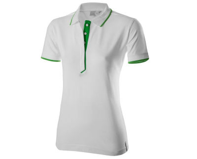 Женская рубашка-поло Skoda Polo Shirt, Women's, Essential Collection, White/Green