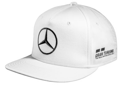 Бейсболка Mercedes F1 Cap Lewis Hamilton, Flat Brim, White, Edition 2018