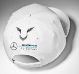 Бейсболка Mercedes F1 Cap Lewis Hamilton, Flat Brim, White, Edition 2018, артикул B67996166