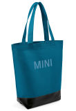 Хозяйственная сумка-шоппер MINI Colour Block Shopper, Black/Island, артикул 80222460862