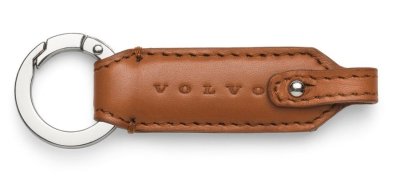 Кожаный брелок Volvo Leather Key Ring, Brown