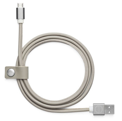 Кожаный кабель USB Volvo Leather Charger Cable Android, Blonde