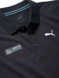 Мужская рубашка-поло Mercedes-AMG Petronas Motorsport, Men's Polo Shirt, Black, артикул B67996294