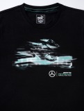 Мужская футболка Mercedes Men's T-shirt, AMG Petronas, Rosberg 2016, Black, артикул B67997081